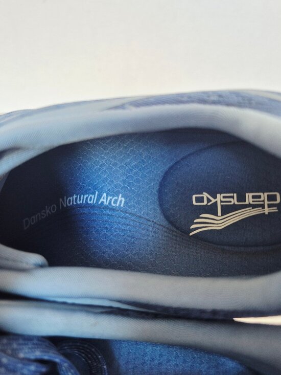 NWoB Dansko Sky Blue Mesh Sneakers Comfort Arch Support Lightweight - Picture 11 of 12